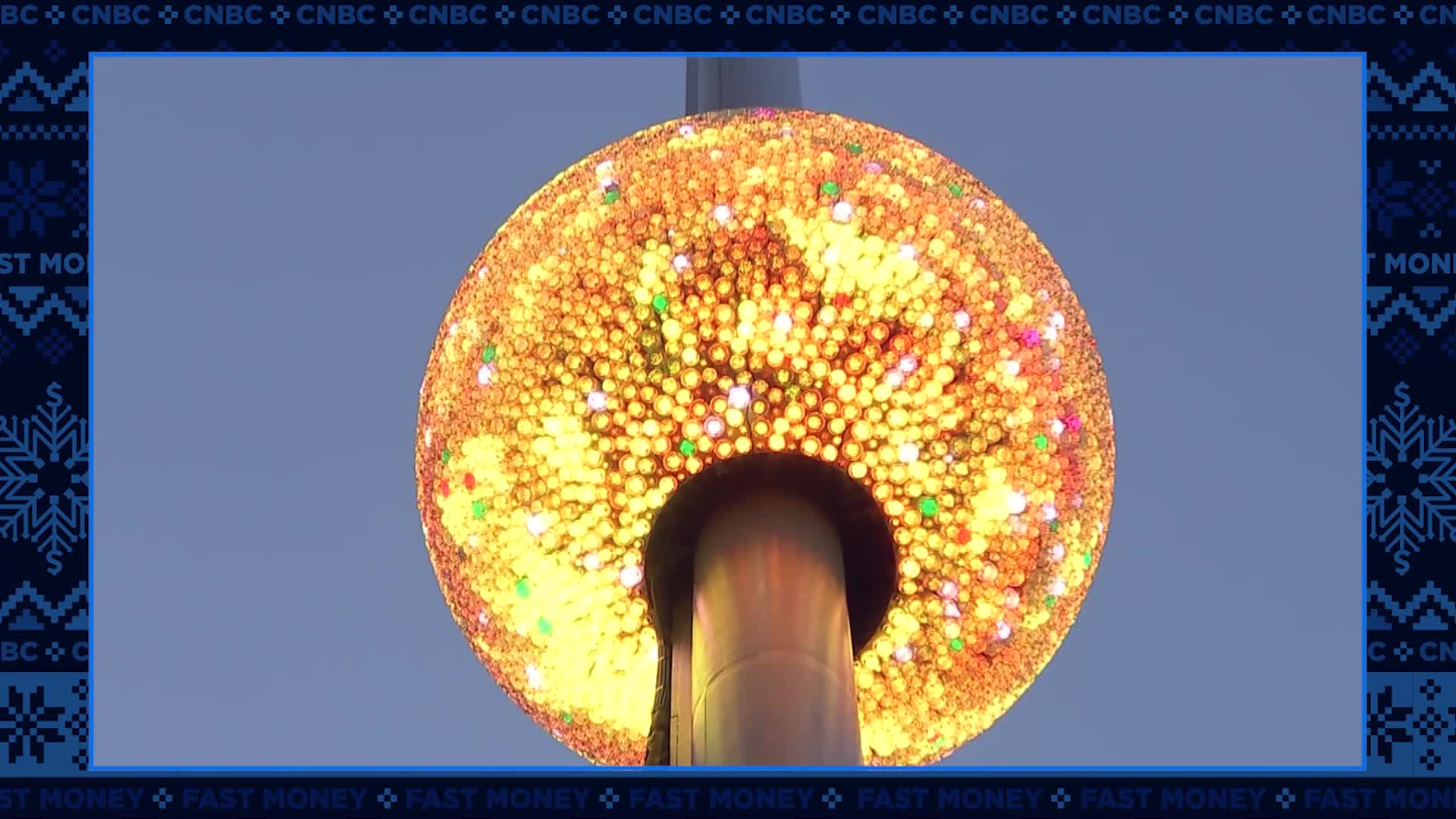 “Fast Money” trader Guy Adami gets an exclusive look at the New Year’s Eve ball