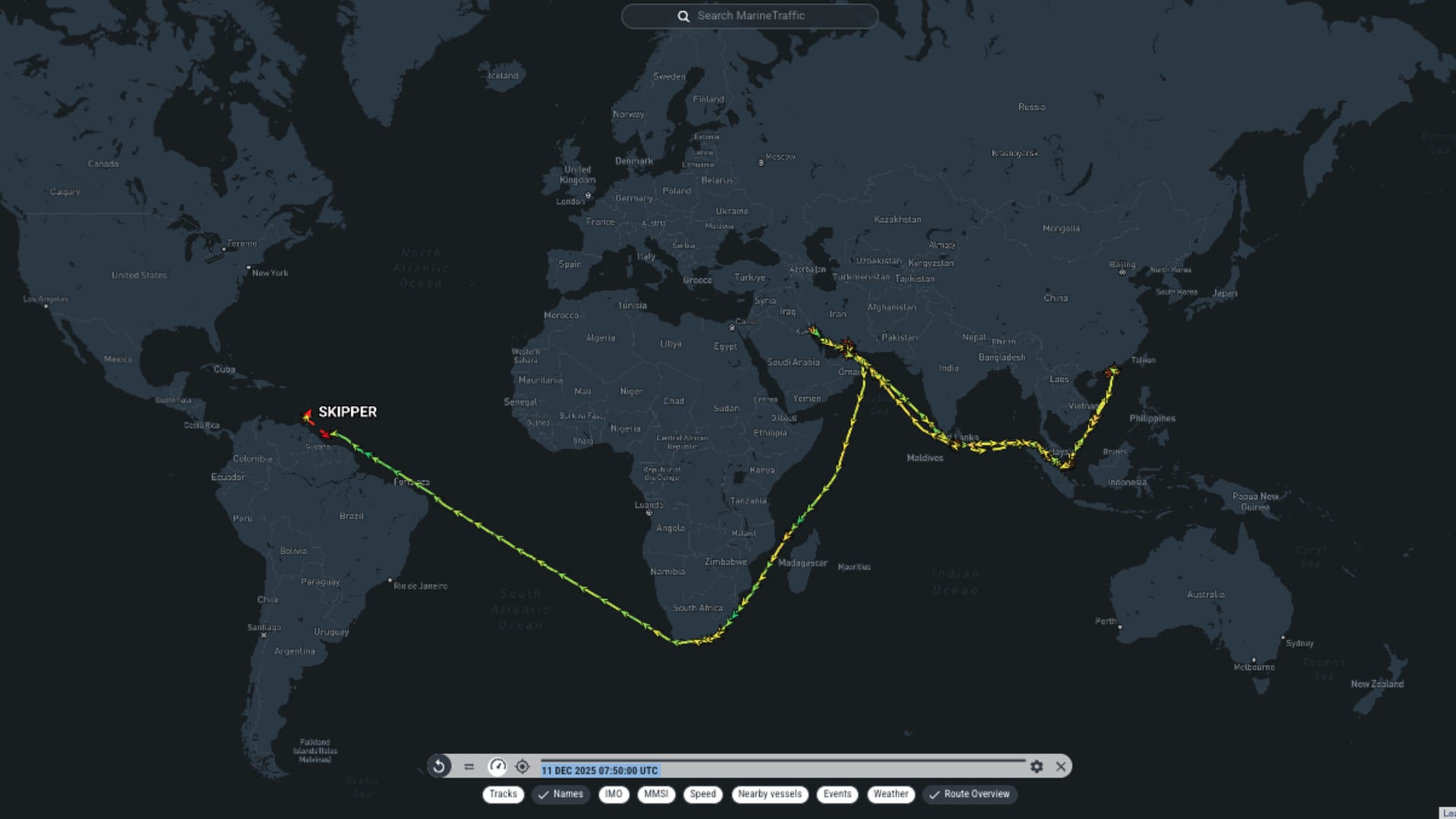 Seized oil tanker Skipper hid location, visited Iran, Venezuela